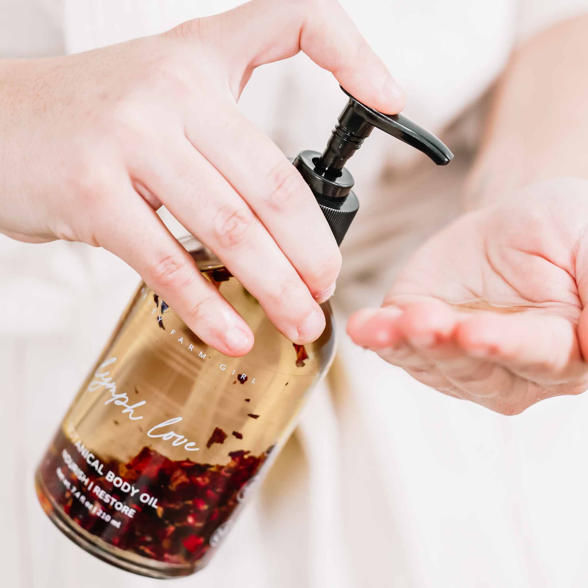 Lymph Love Natural Body Oil - Best for Lymphatic Massages