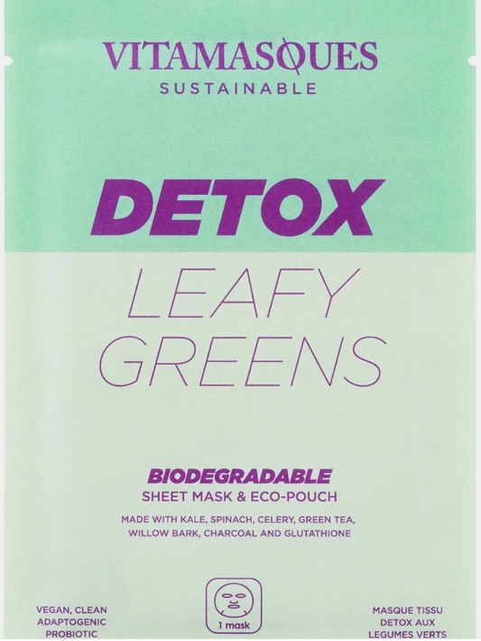 Detox Leafy Greens Biodegradable Mask