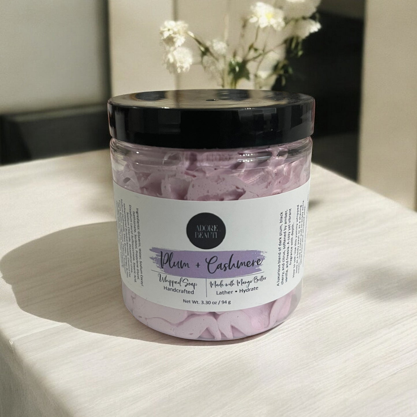 Pure Plum Essence & Cashmere Whipped Soap