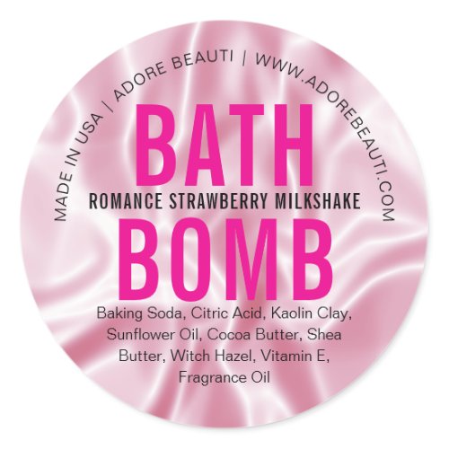 Romantic Strawberry Milkshake Bath Bomb